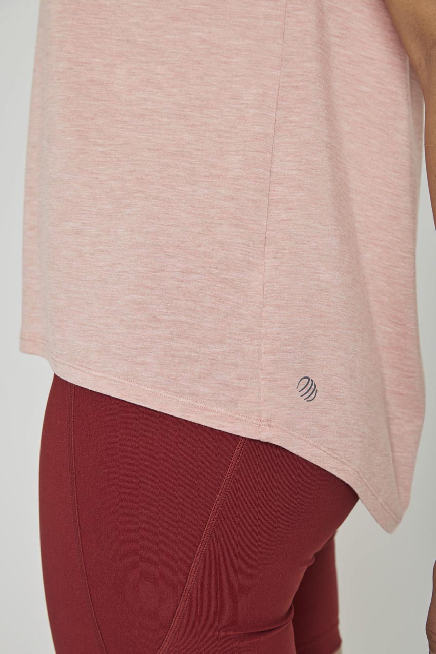 Madison TENCEL™ Modal Longline V-Neck T-Shirt