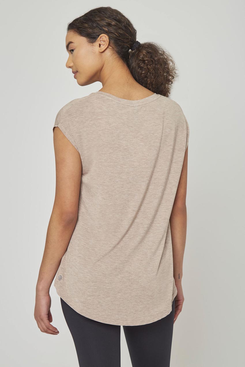 Madison TENCEL™ Modal Longline V-Neck T-Shirt