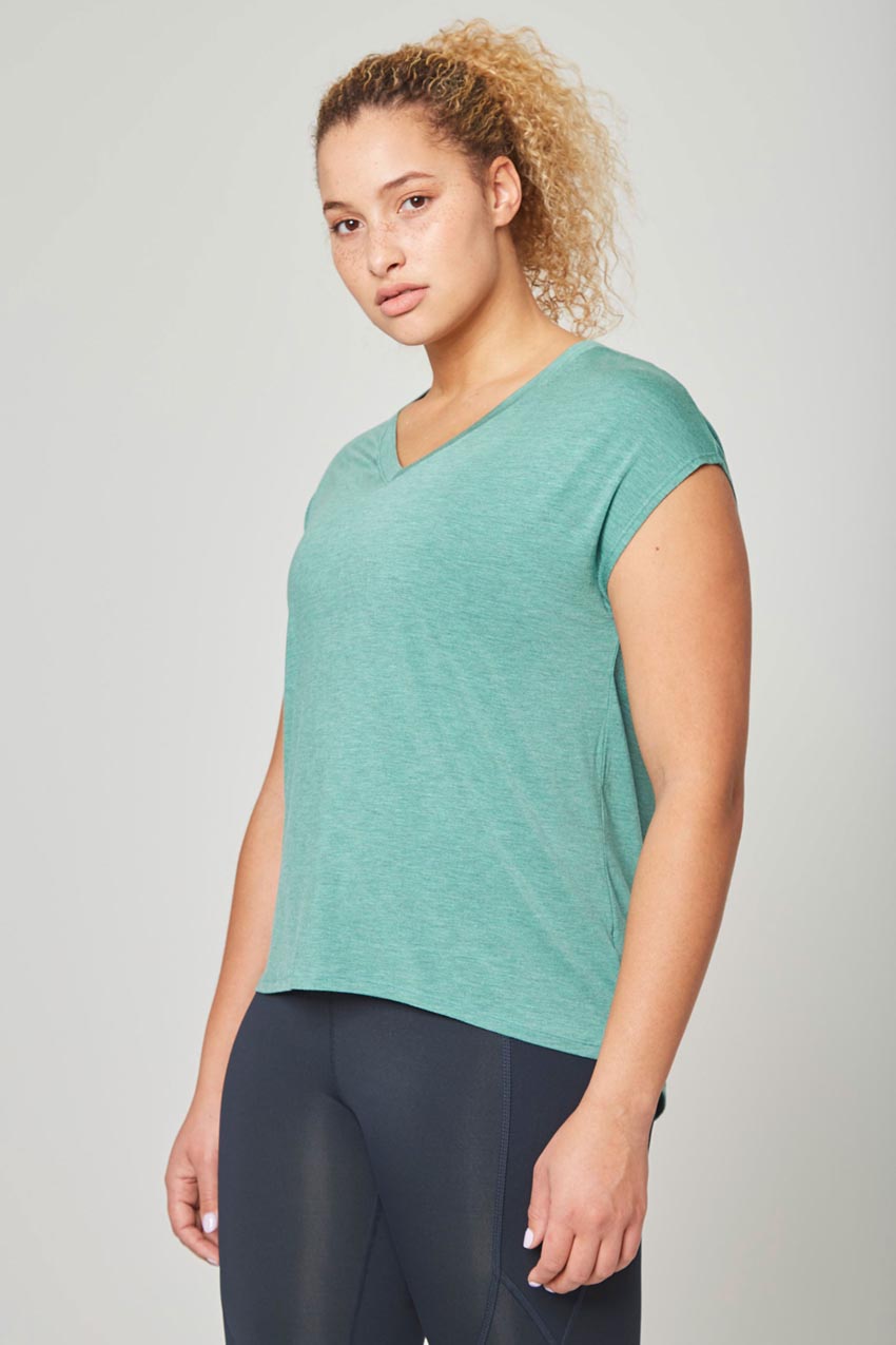 Madison TENCEL™ Modal Longline V-Neck T-Shirt