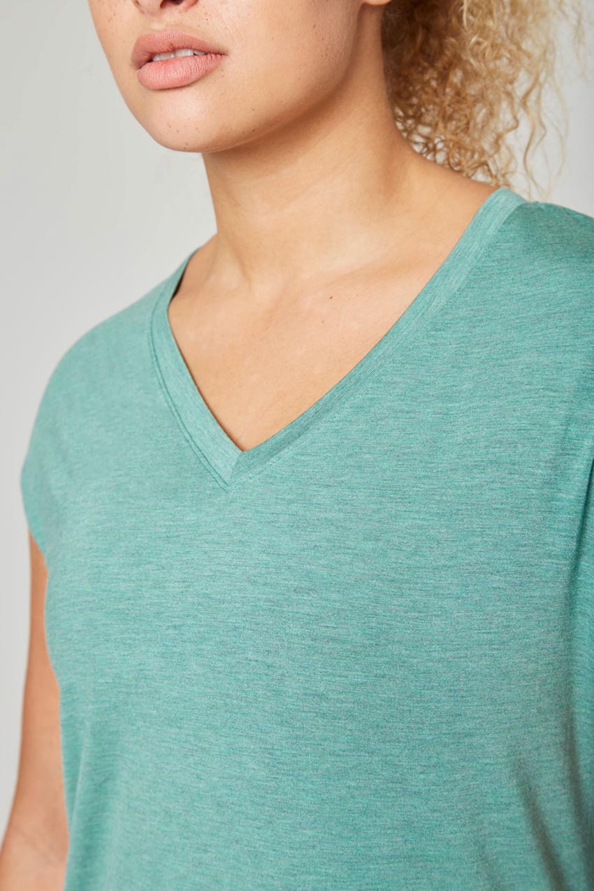 Madison TENCEL™ Modal Longline V-Neck T-Shirt
