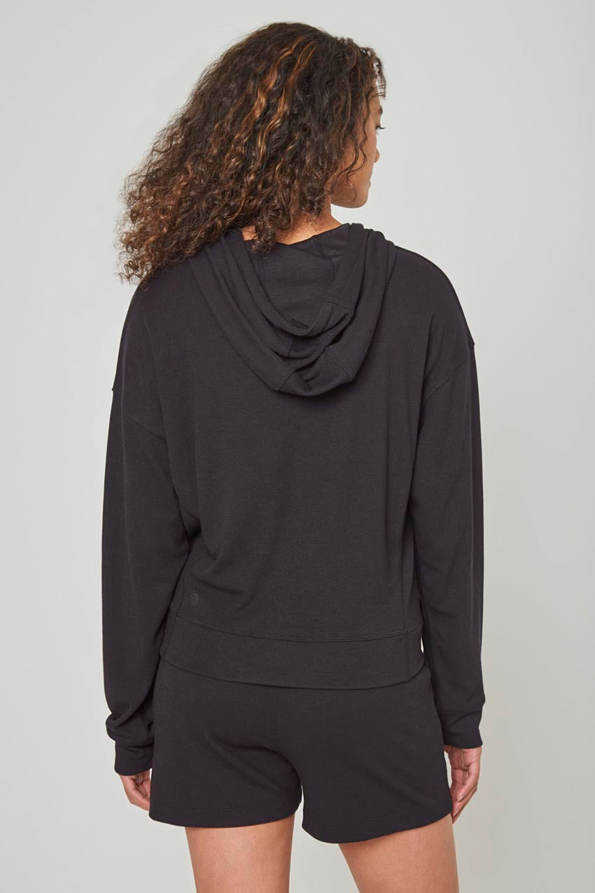 Kiera Recycled TENCEL™ Modal Ribbed Hoodie