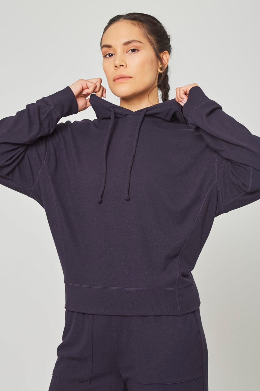Kiera Recycled TENCEL™ Modal Ribbed Hoodie