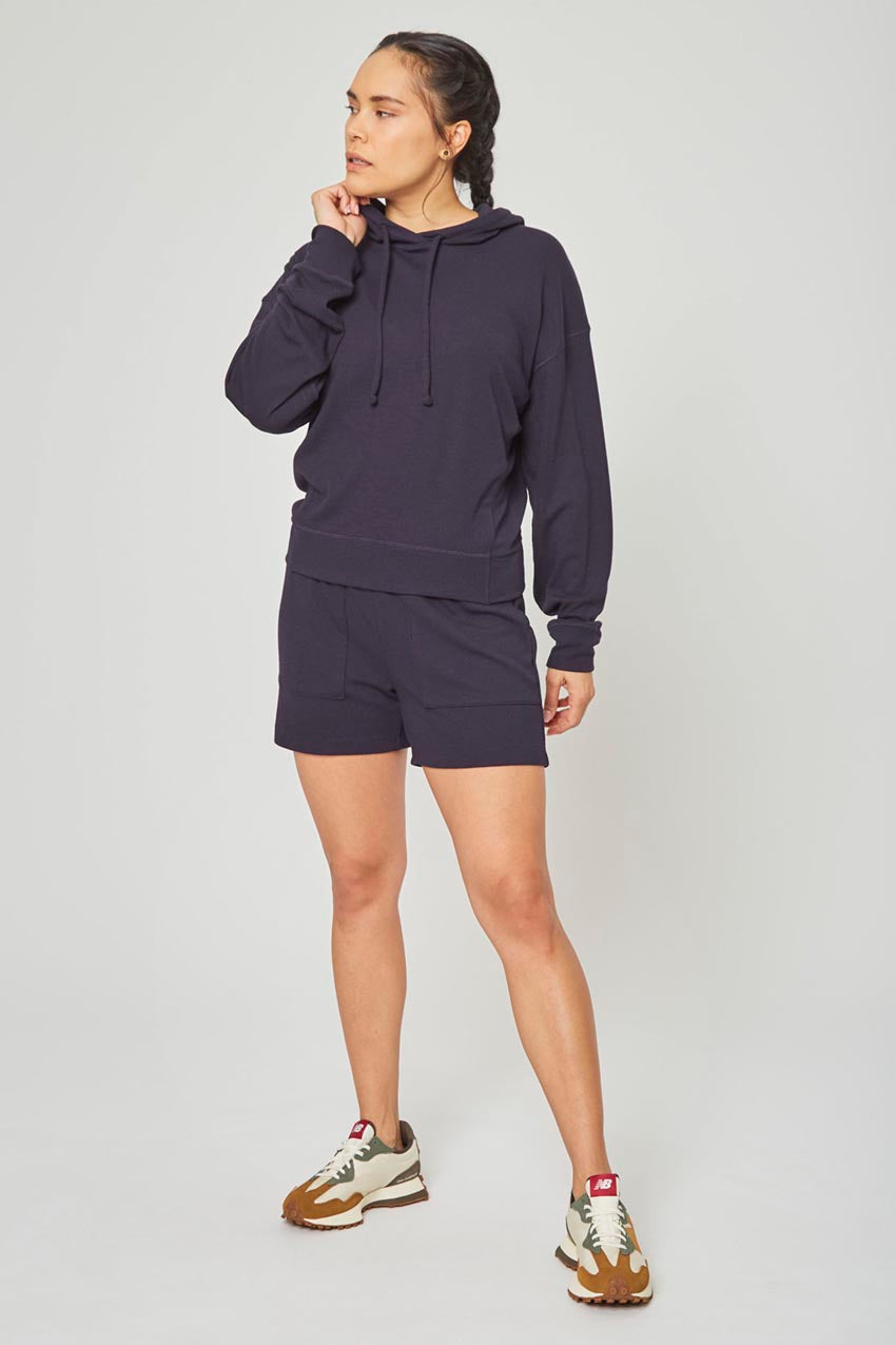 Kiera Recycled TENCEL™ Modal Ribbed Hoodie