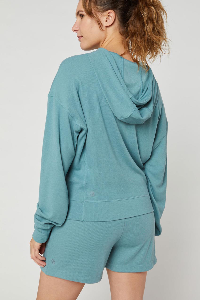 Kiera Recycled TENCEL™ Modal Ribbed Hoodie