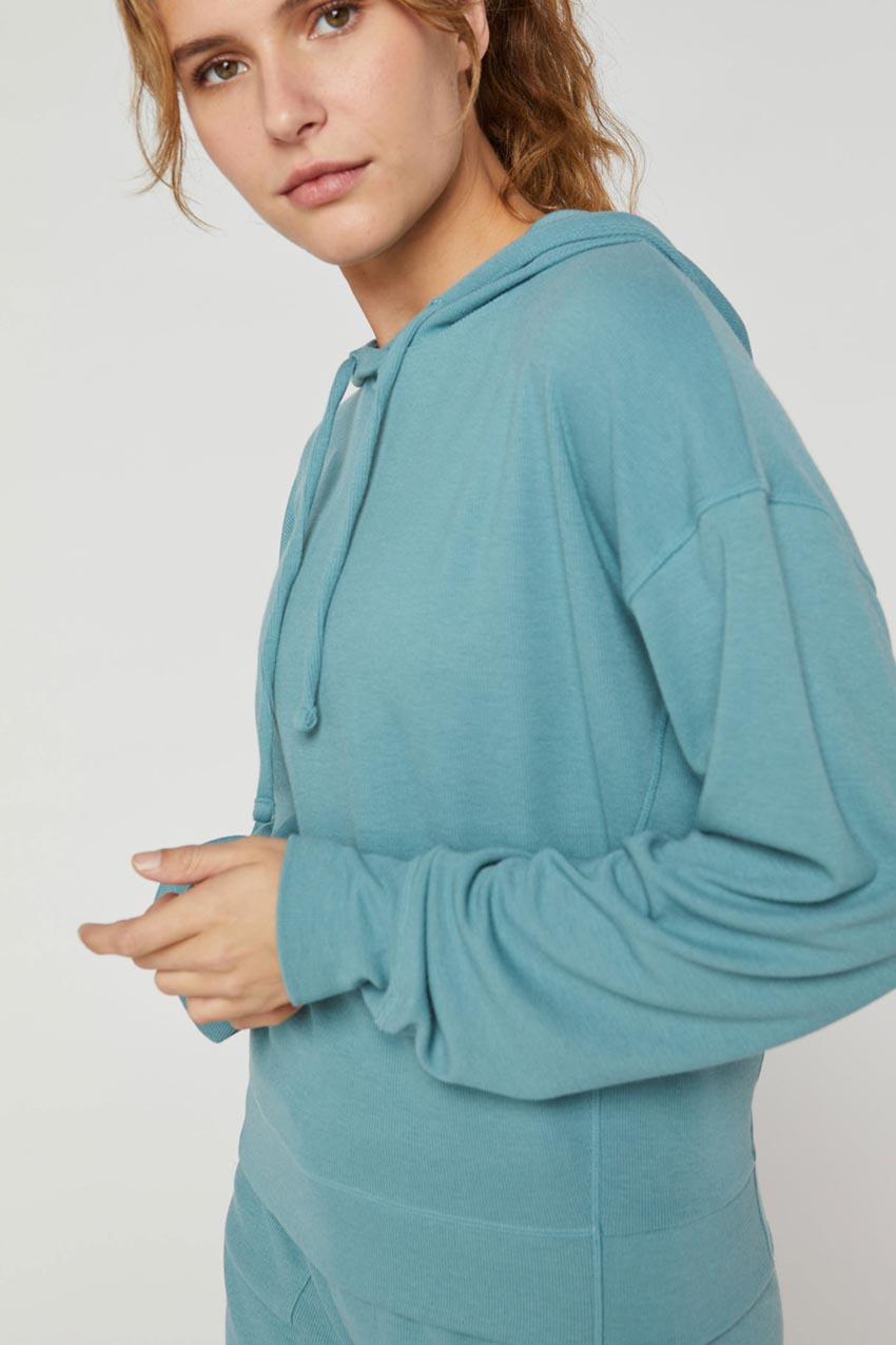 Kiera Recycled TENCEL™ Modal Ribbed Hoodie