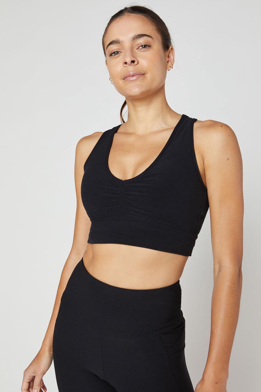 Rosie Explore Recycled Ruched Medium Support Sports Bra