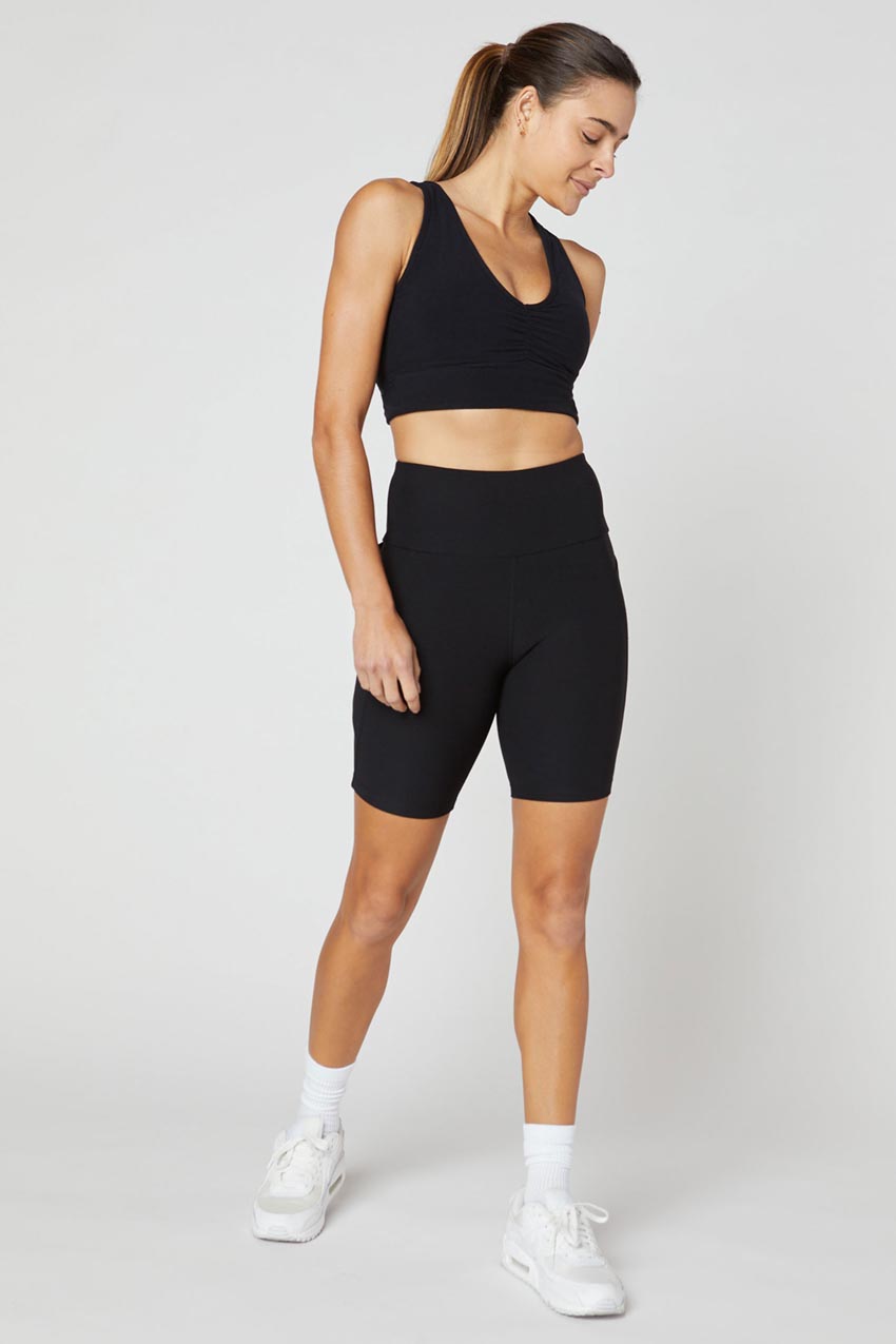 Rosie Explore Recycled Ruched Medium Support Sports Bra