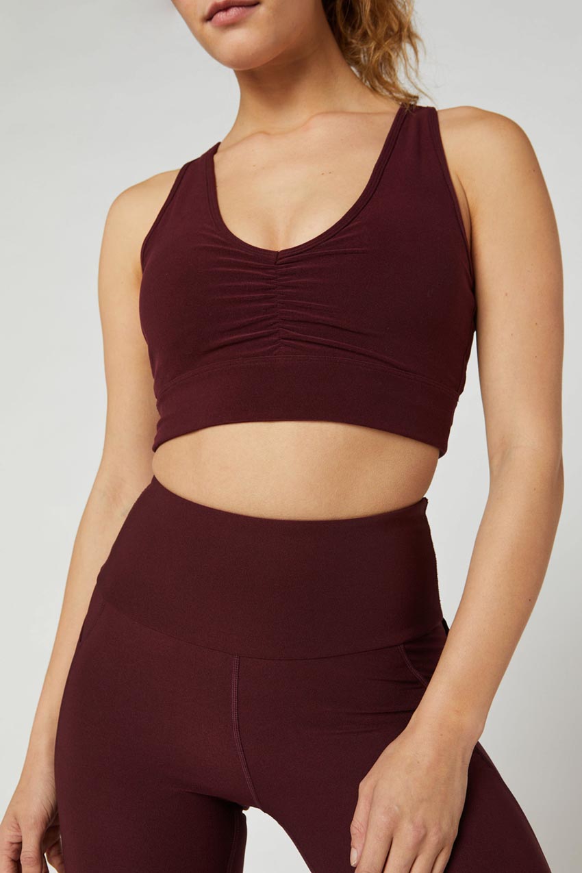Rosie Explore Recycled Ruched Medium Support Sports Bra