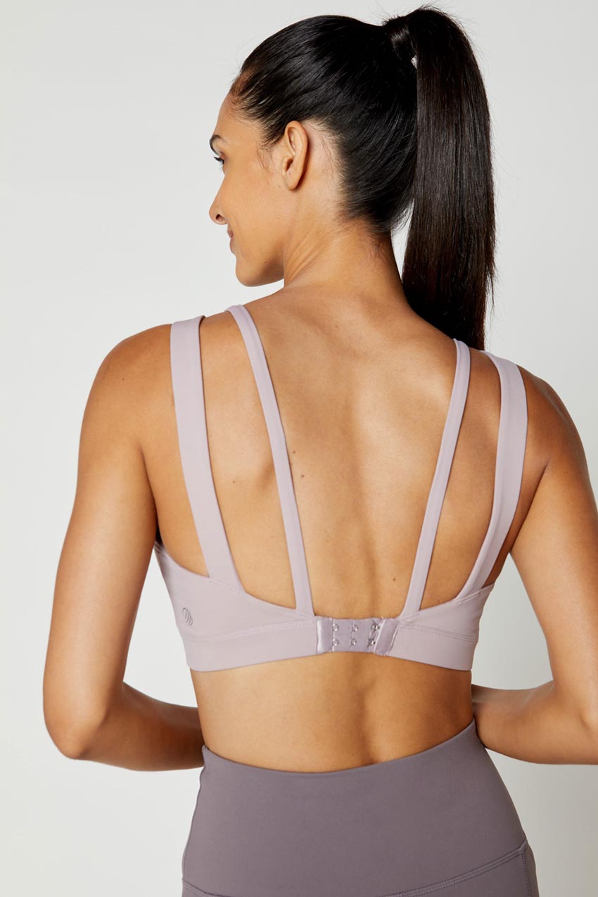 Women's Medium Support Seamless Zip-Front Sports Bra - All In Motion™  Heathered Gray XXL