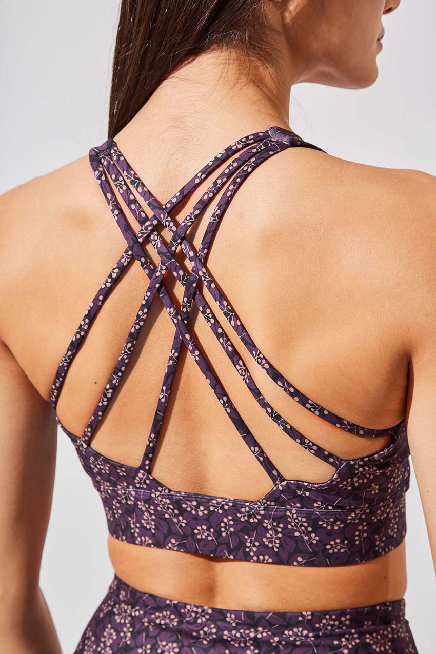 Euphoria Intricate Strap Recycled Light Support Sports Bra