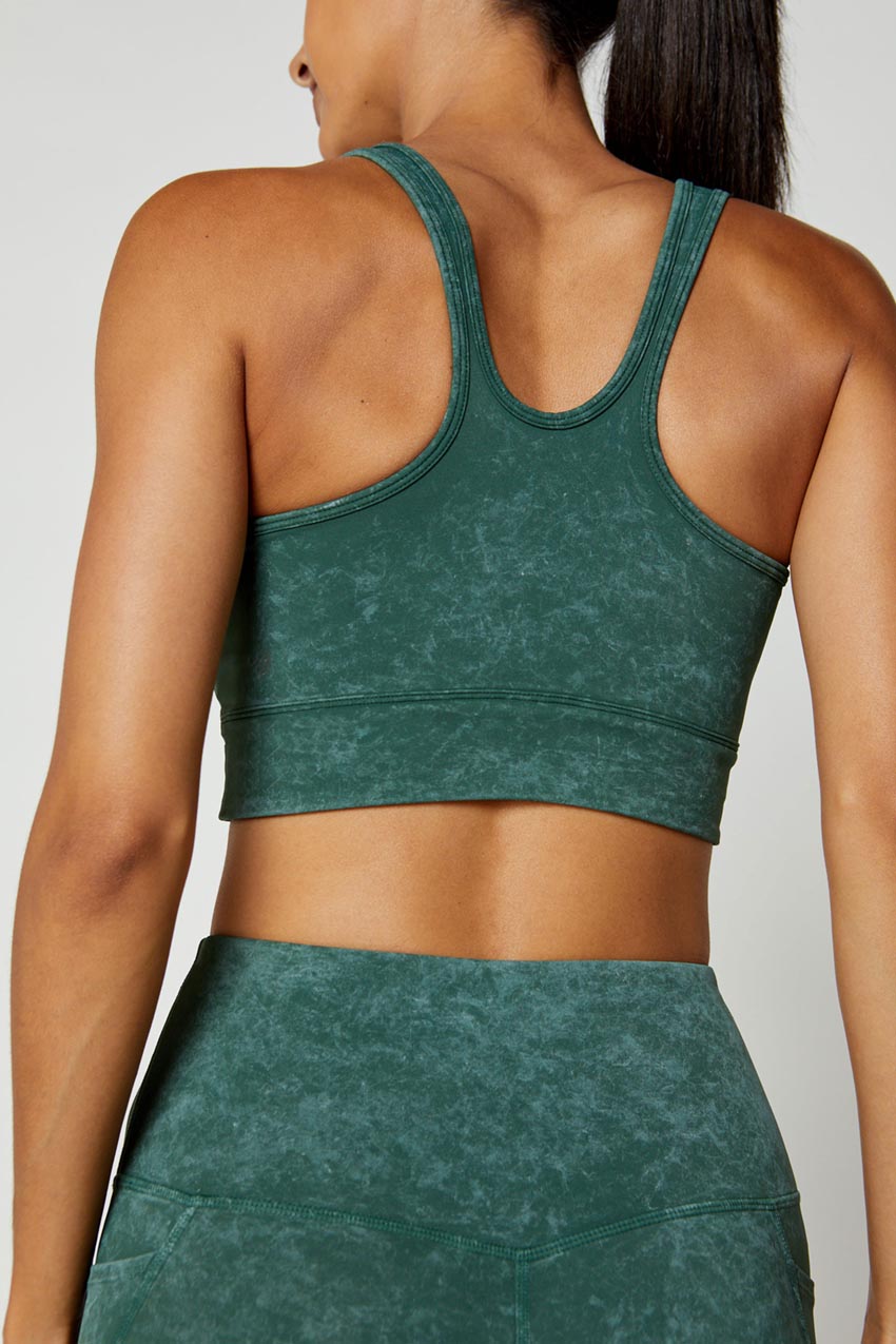 Kaori Vital Ruched Washed Medium Support Sports Bra
