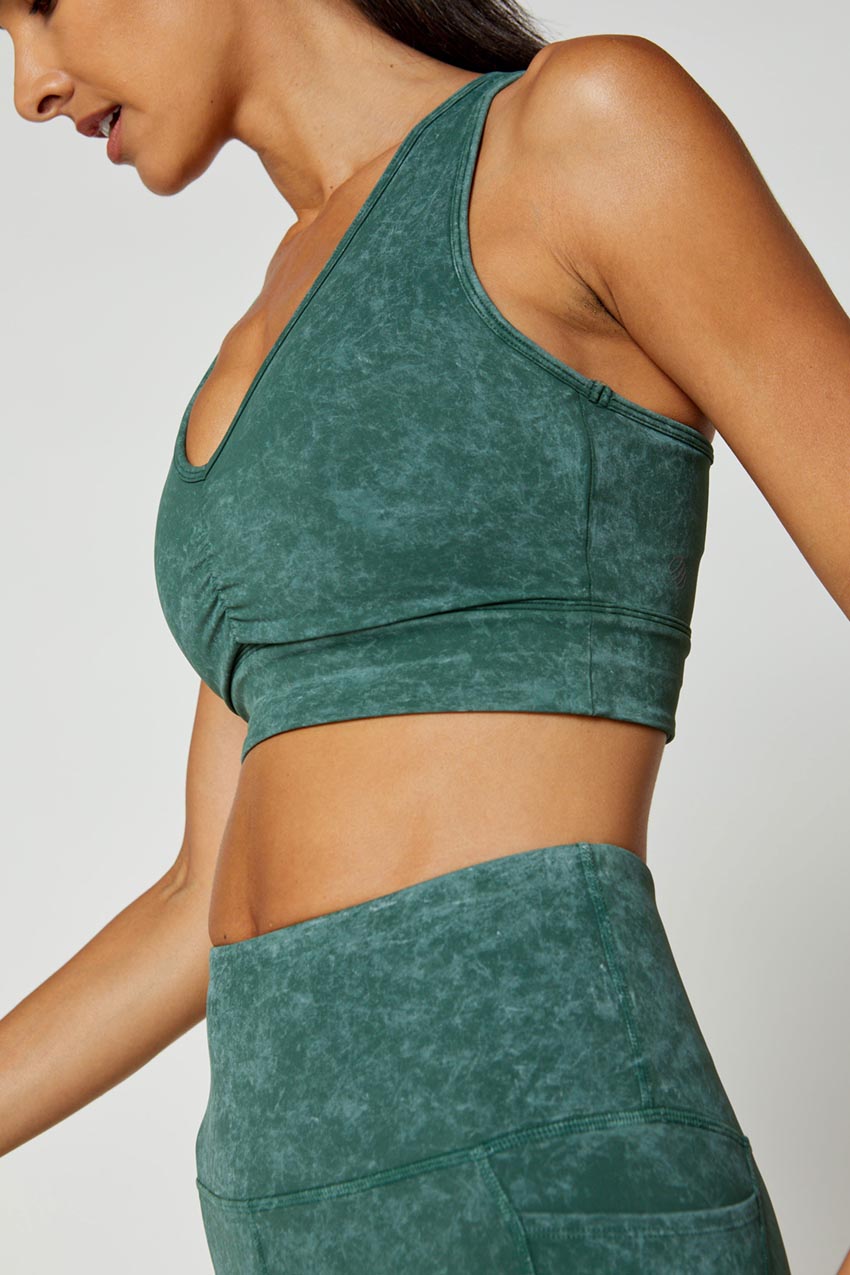 Kaori Vital Ruched Washed Medium Support Sports Bra