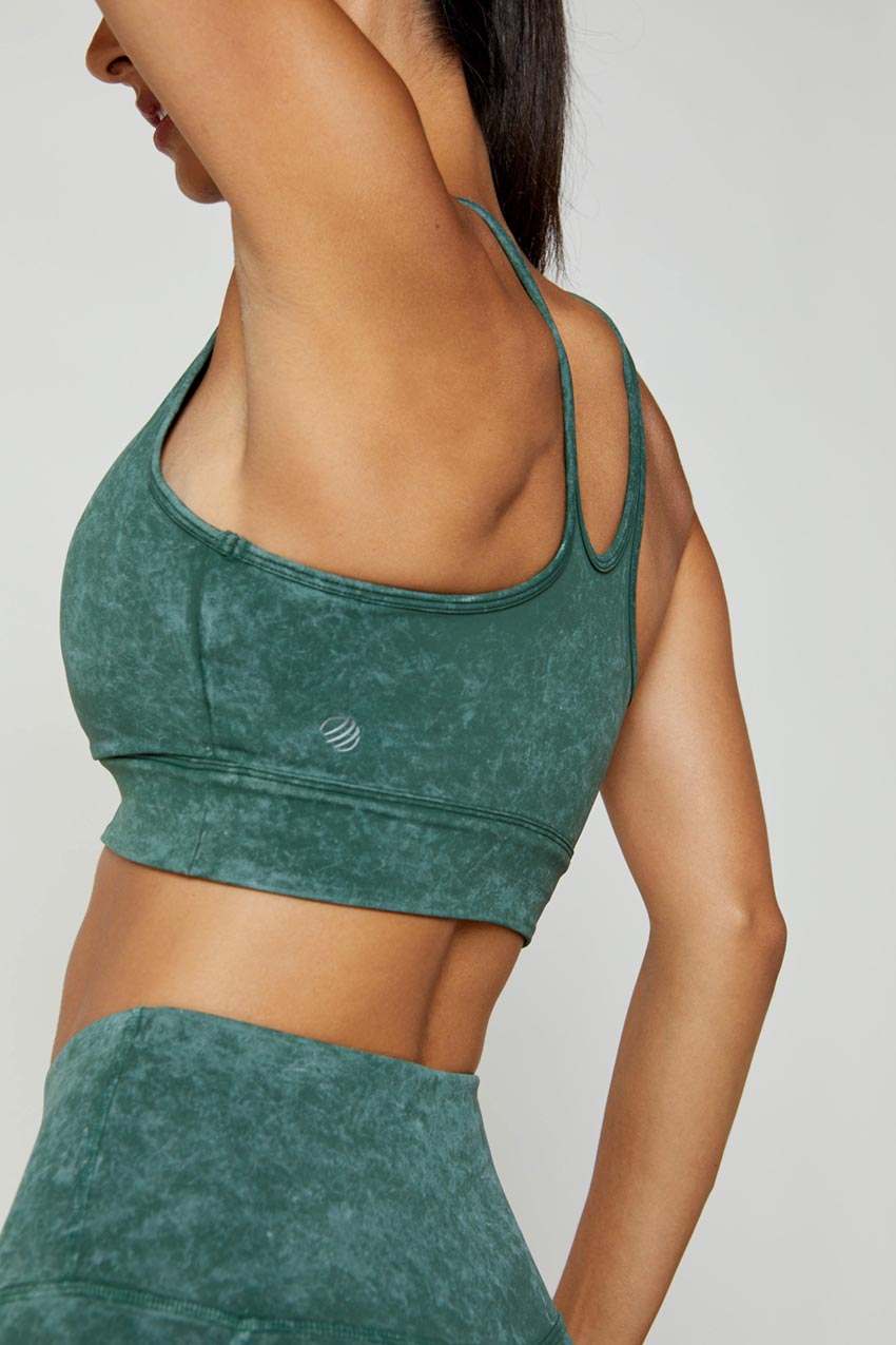 Kaori Vital Ruched Washed Medium Support Sports Bra