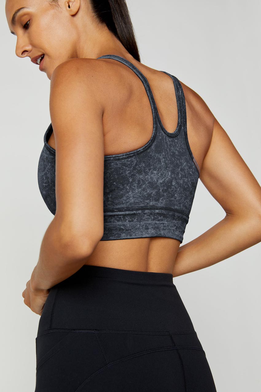 Kaori Vital Ruched Washed Medium Support Sports Bra
