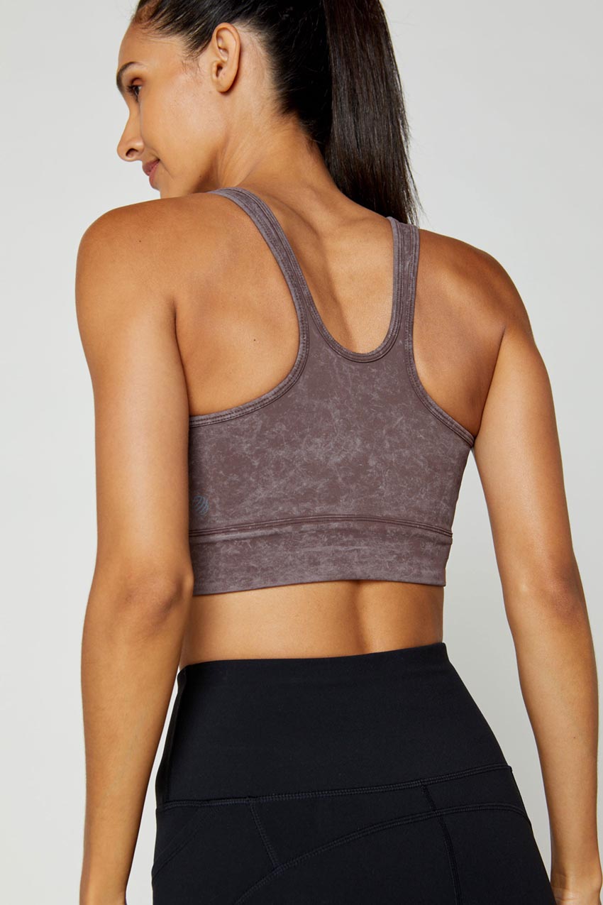 Kaori Vital Ruched Washed Medium Support Sports Bra