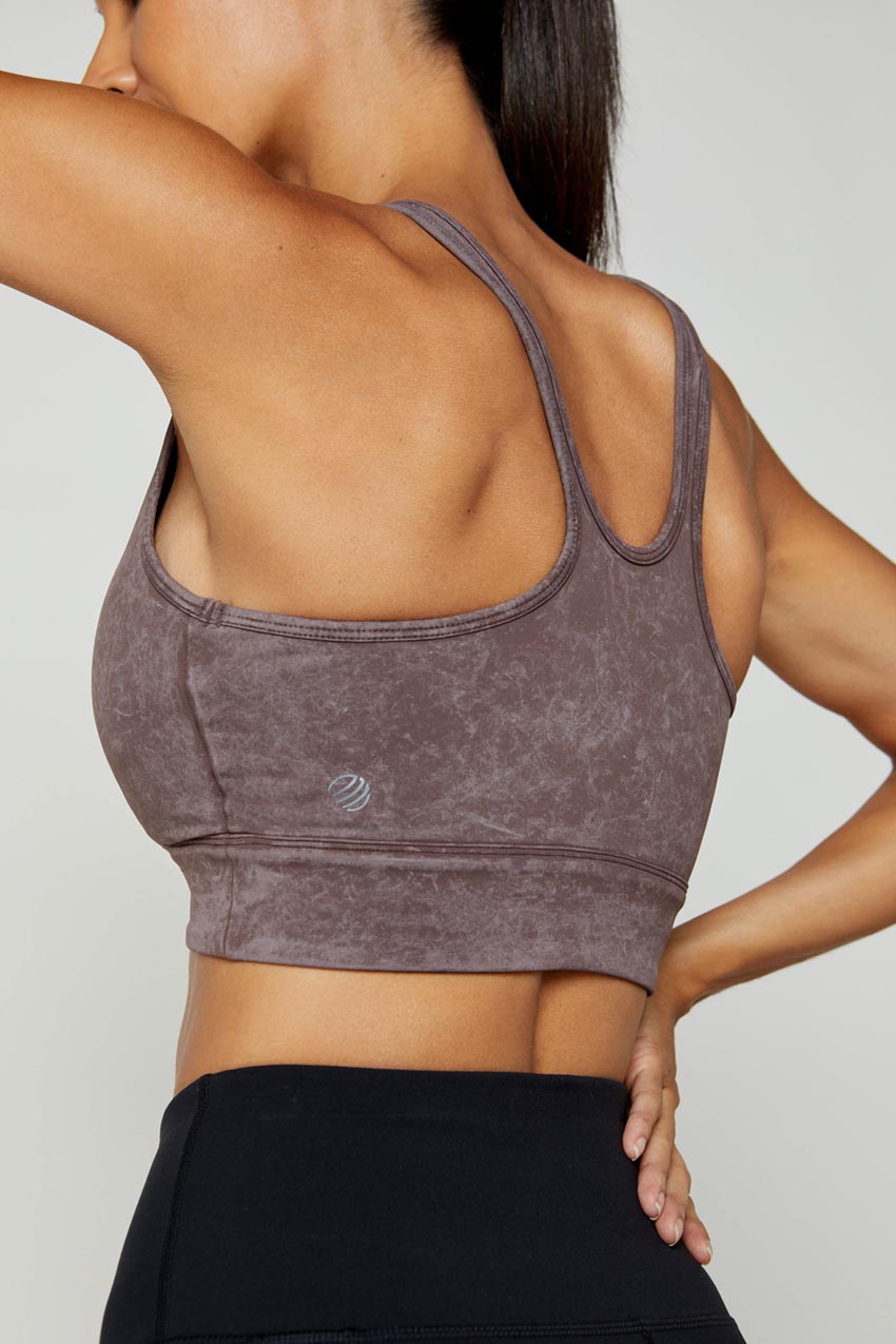 Kaori Vital Ruched Washed Medium Support Sports Bra