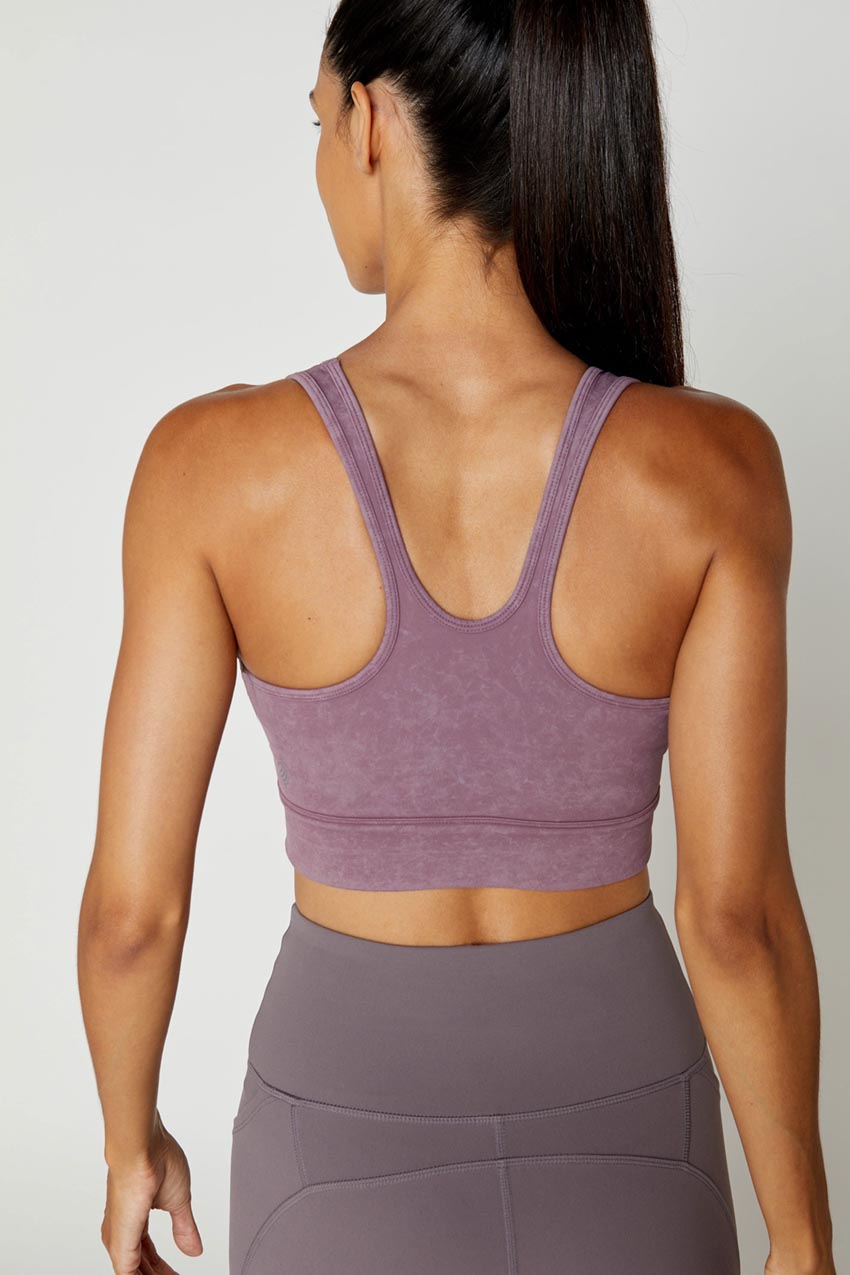 Kaori Vital Ruched Washed Medium Support Sports Bra