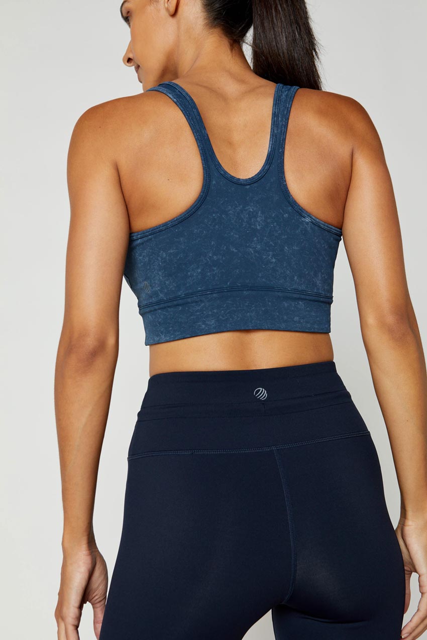 Kaori Vital Ruched Washed Medium Support Sports Bra