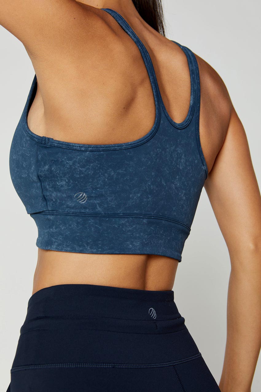 Kaori Vital Ruched Washed Medium Support Sports Bra