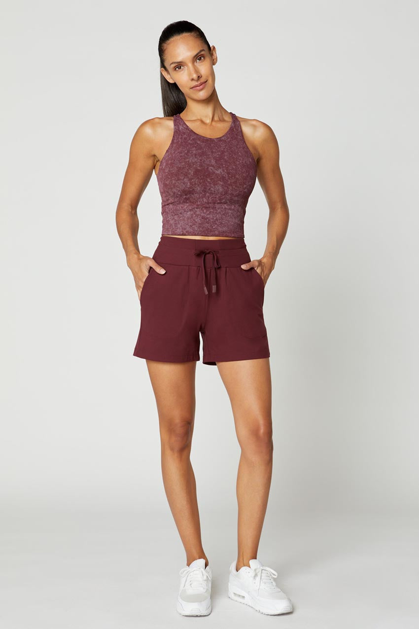 Ayaka Vital High-Neck Washed Medium Support Sports Bra