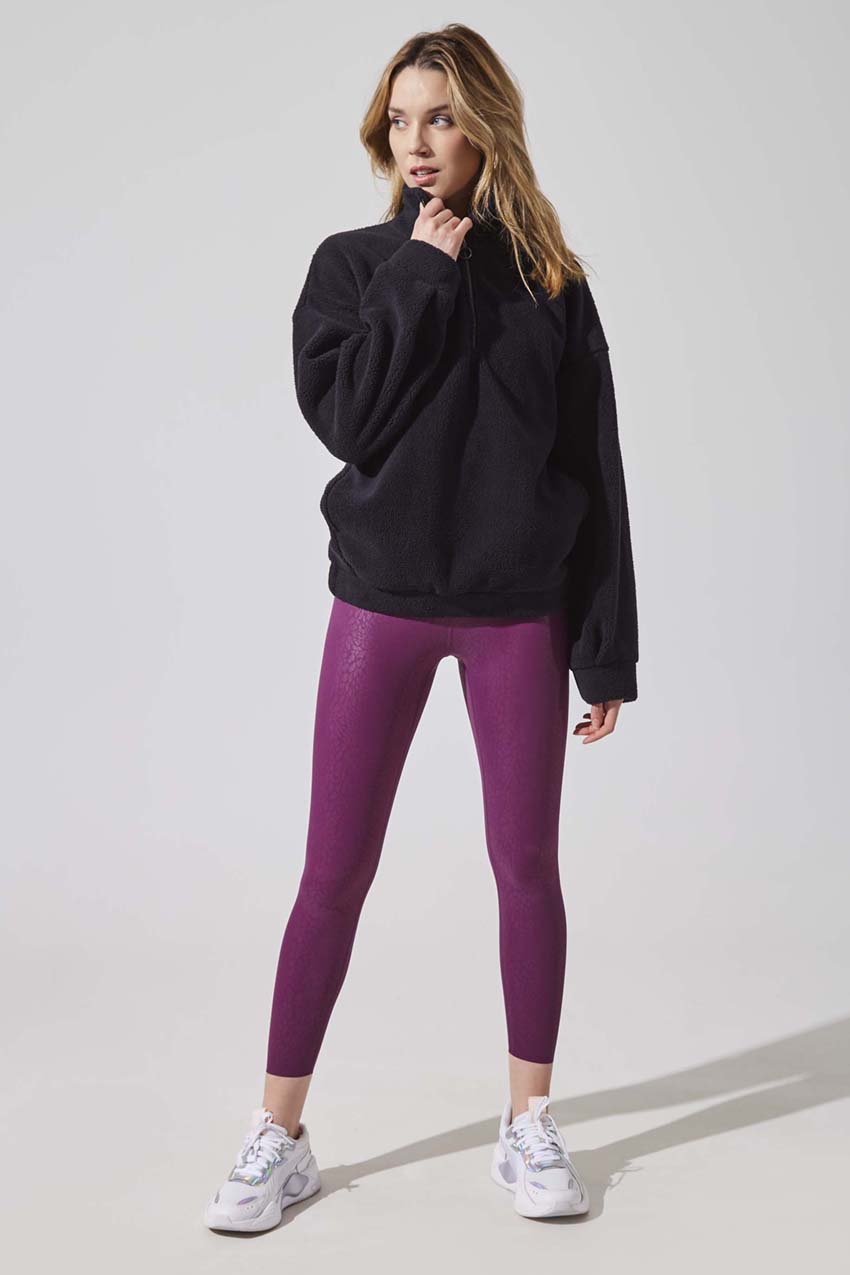 Dasha Berber Quarter-Zip Pullover