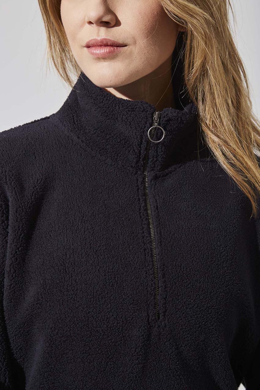 Dasha Berber Quarter-Zip Pullover