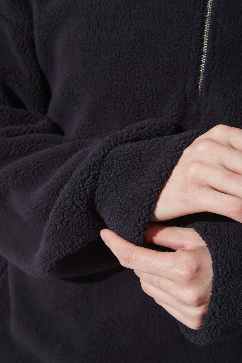 Dasha Berber Quarter-Zip Pullover