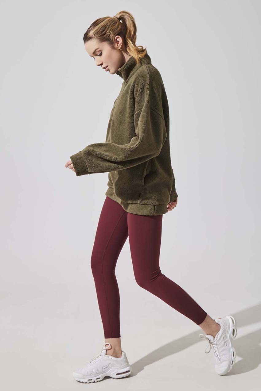 Dasha Berber Quarter-Zip Pullover