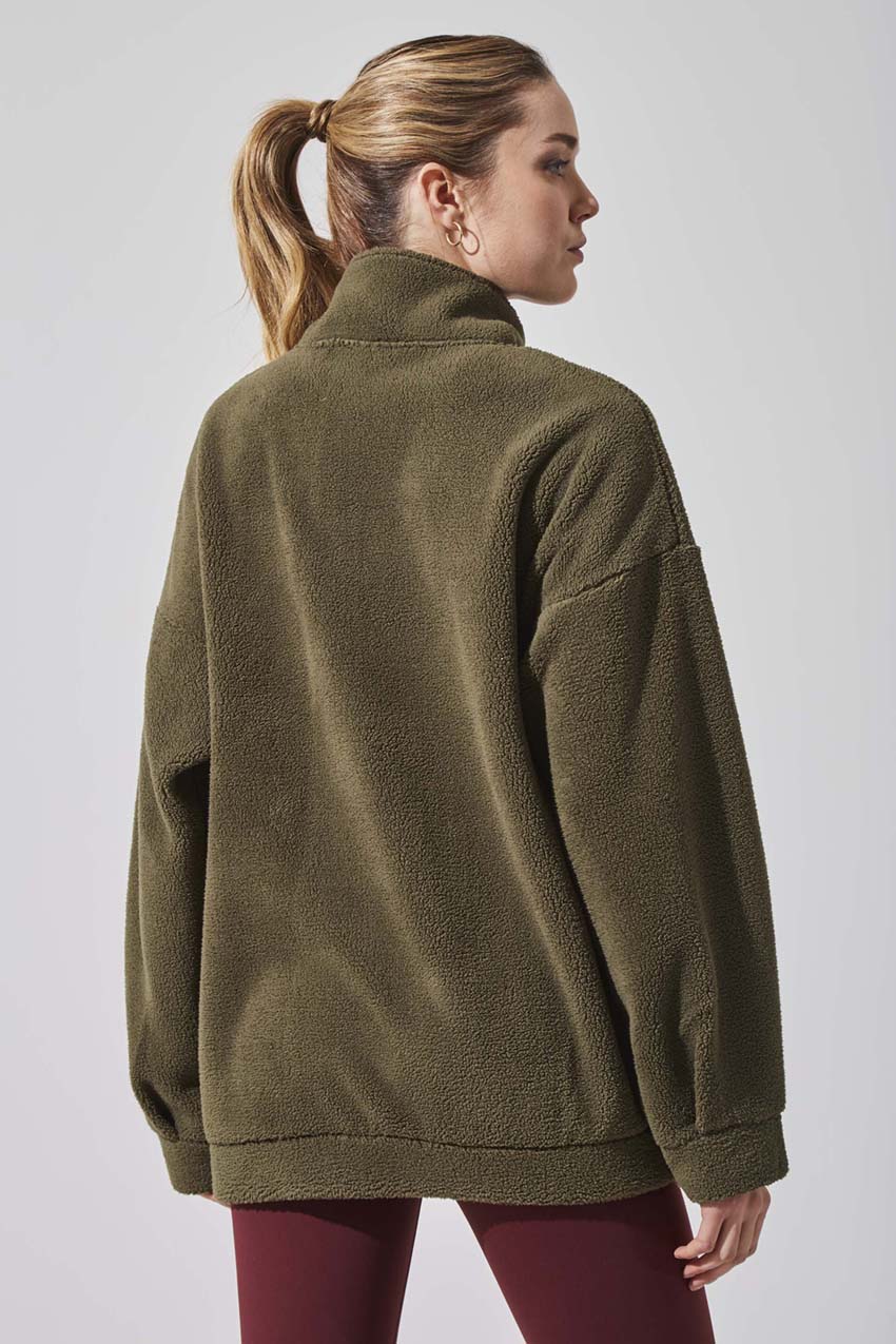Dasha Berber Quarter-Zip Pullover