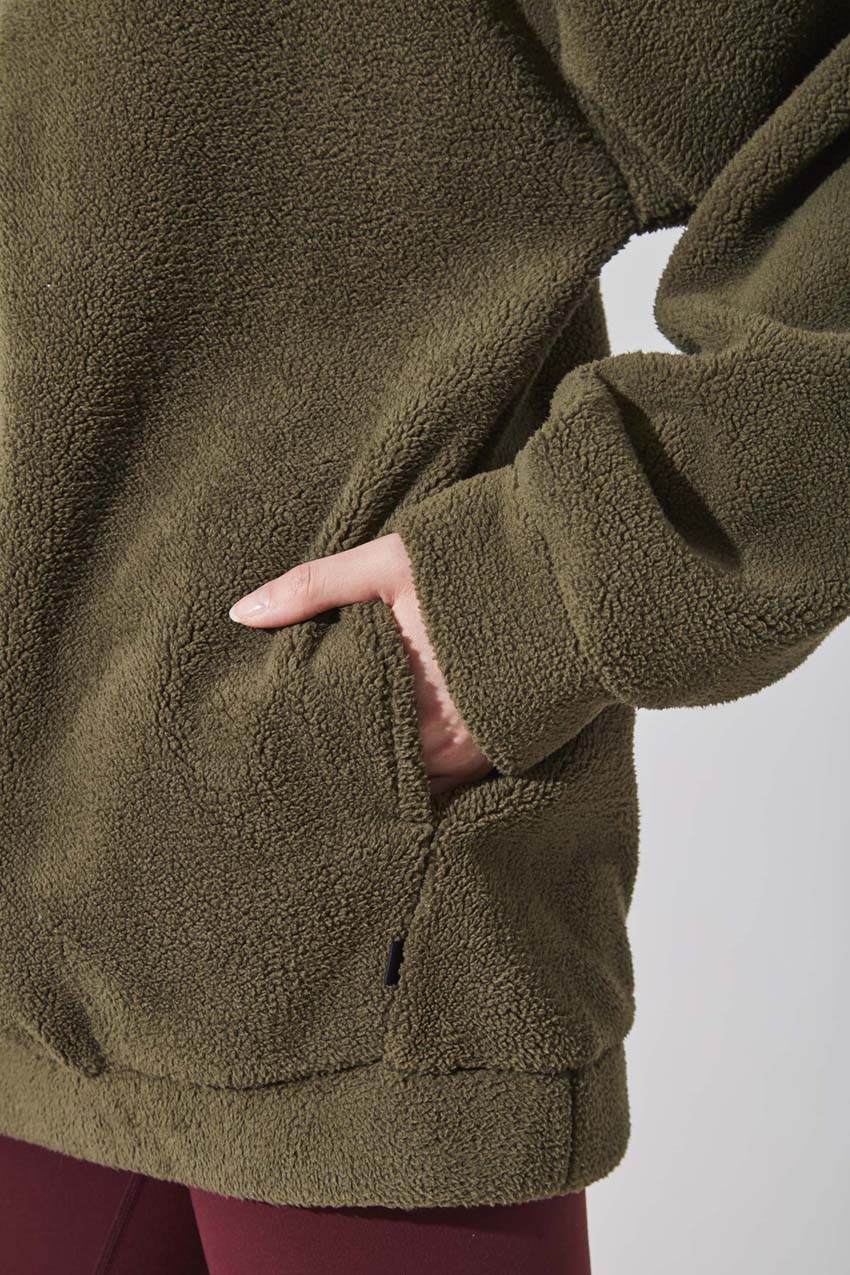 Dasha Berber Quarter-Zip Pullover