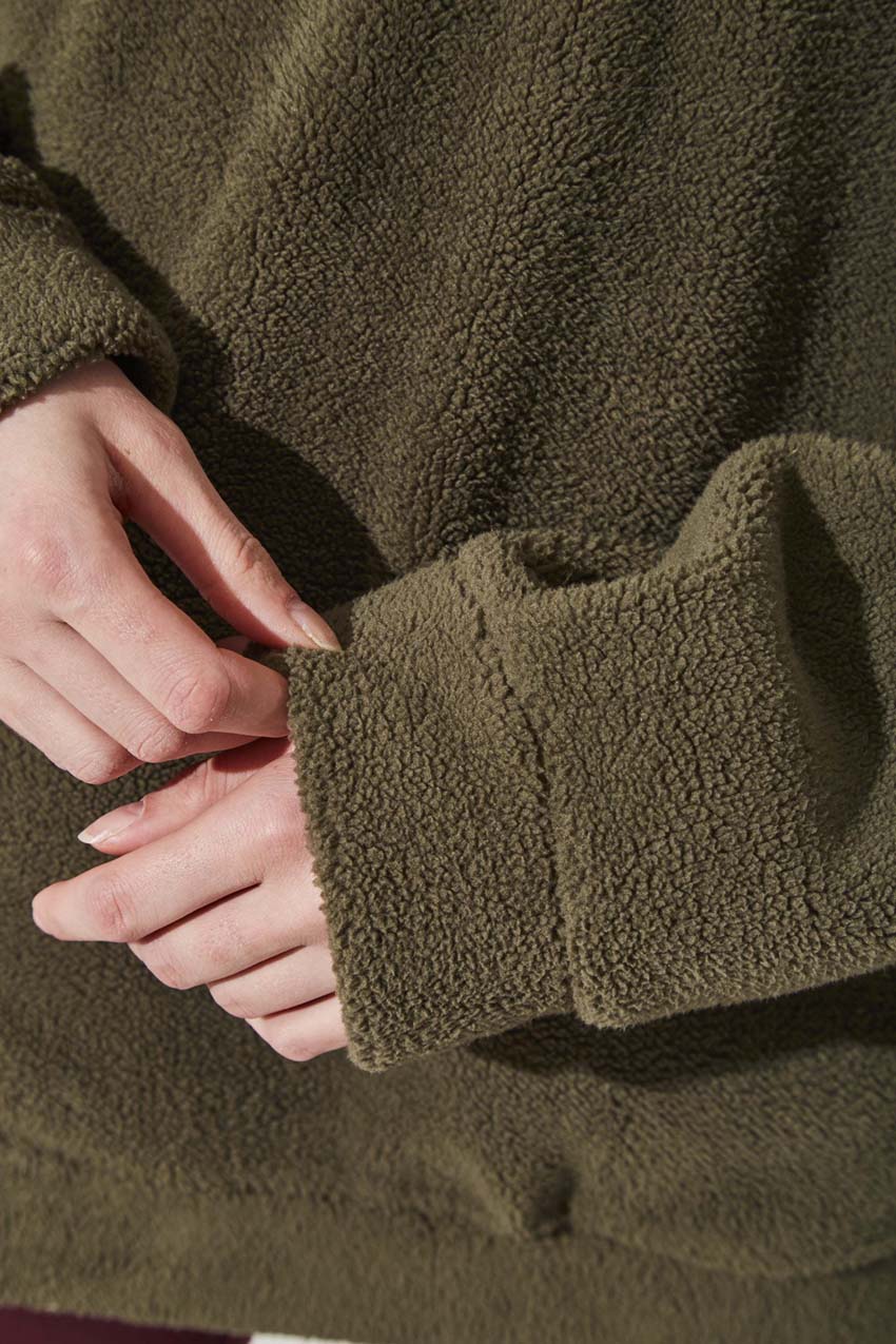 Dasha Berber Quarter-Zip Pullover