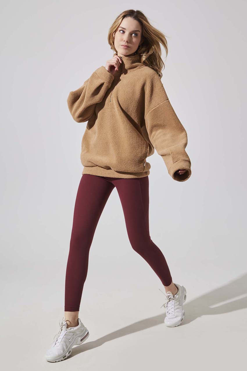 Dasha Berber Quarter-Zip Pullover