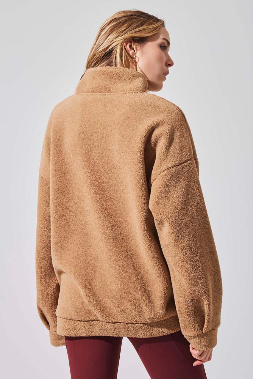 Dasha Berber Quarter-Zip Pullover