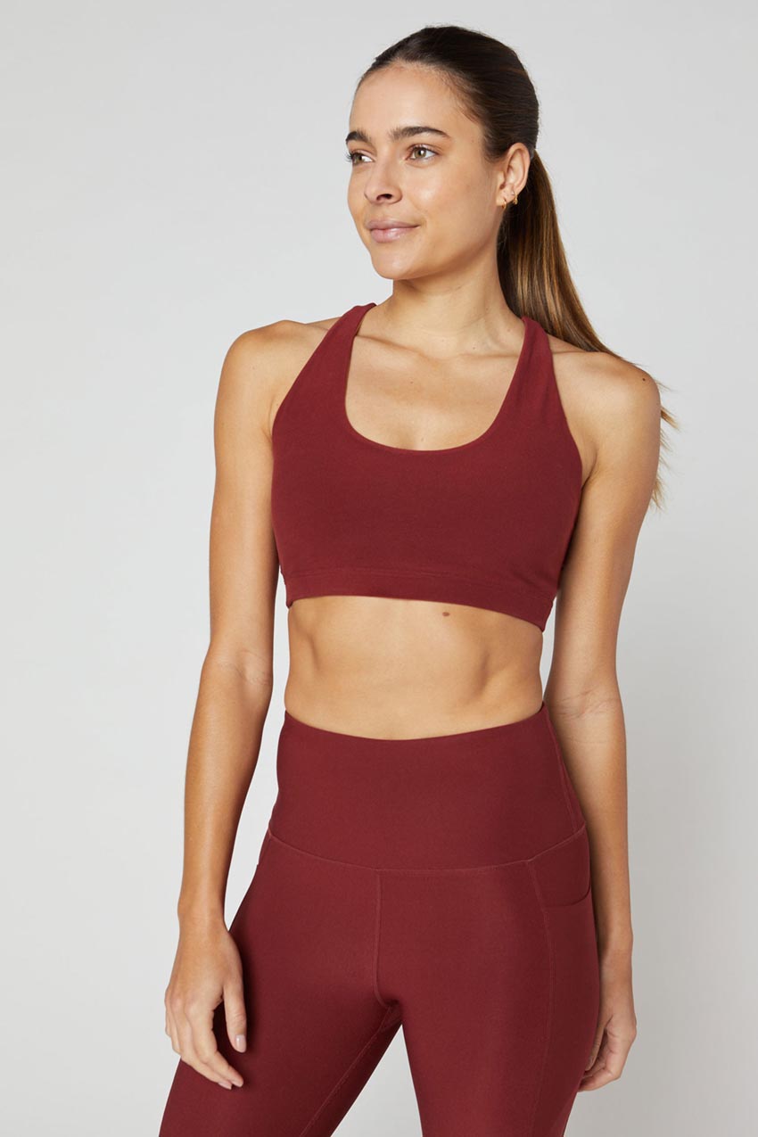 Exert Explore Recycled Racerback Medium Support Sports Bra