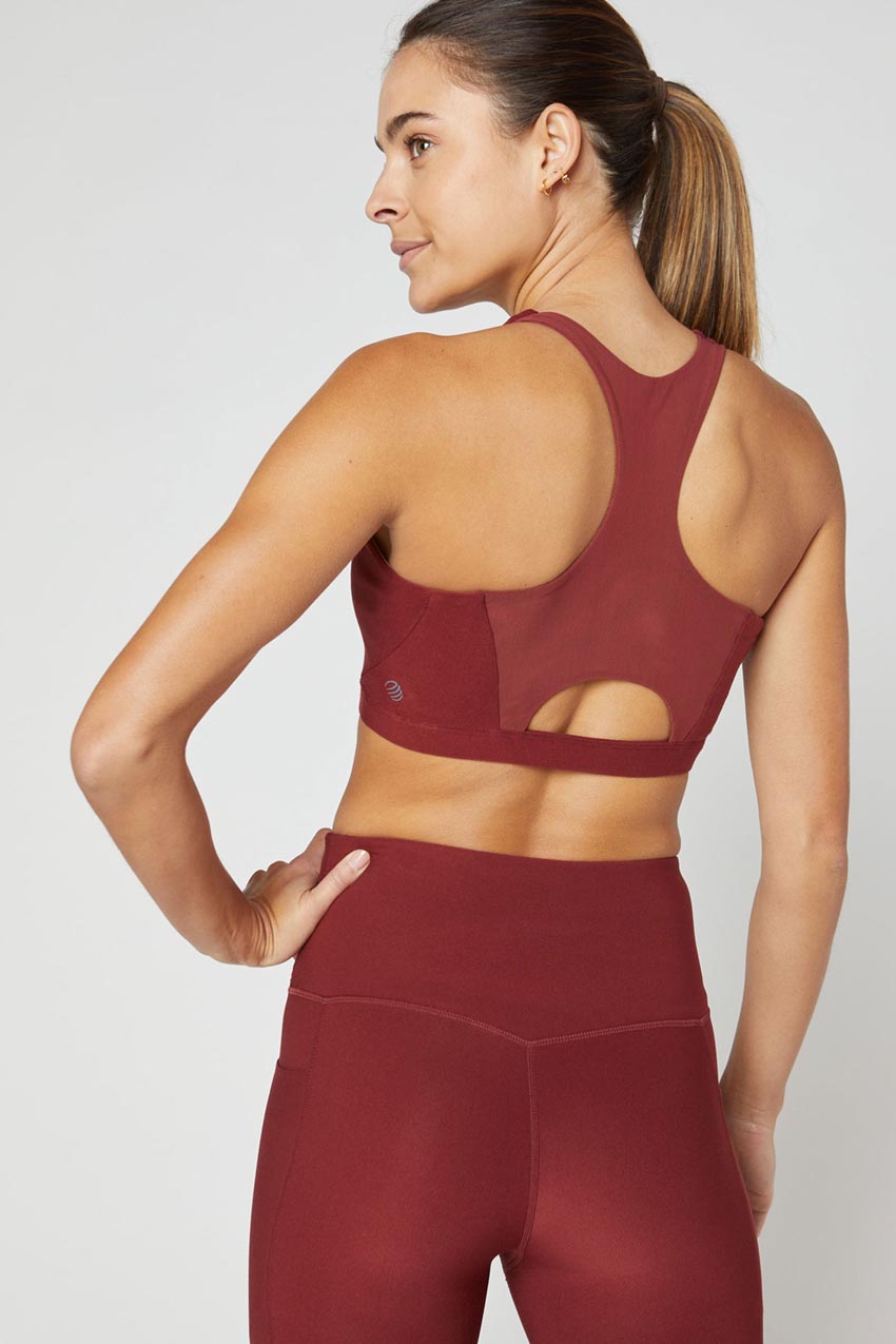 Exert Explore Recycled Racerback Medium Support Sports Bra