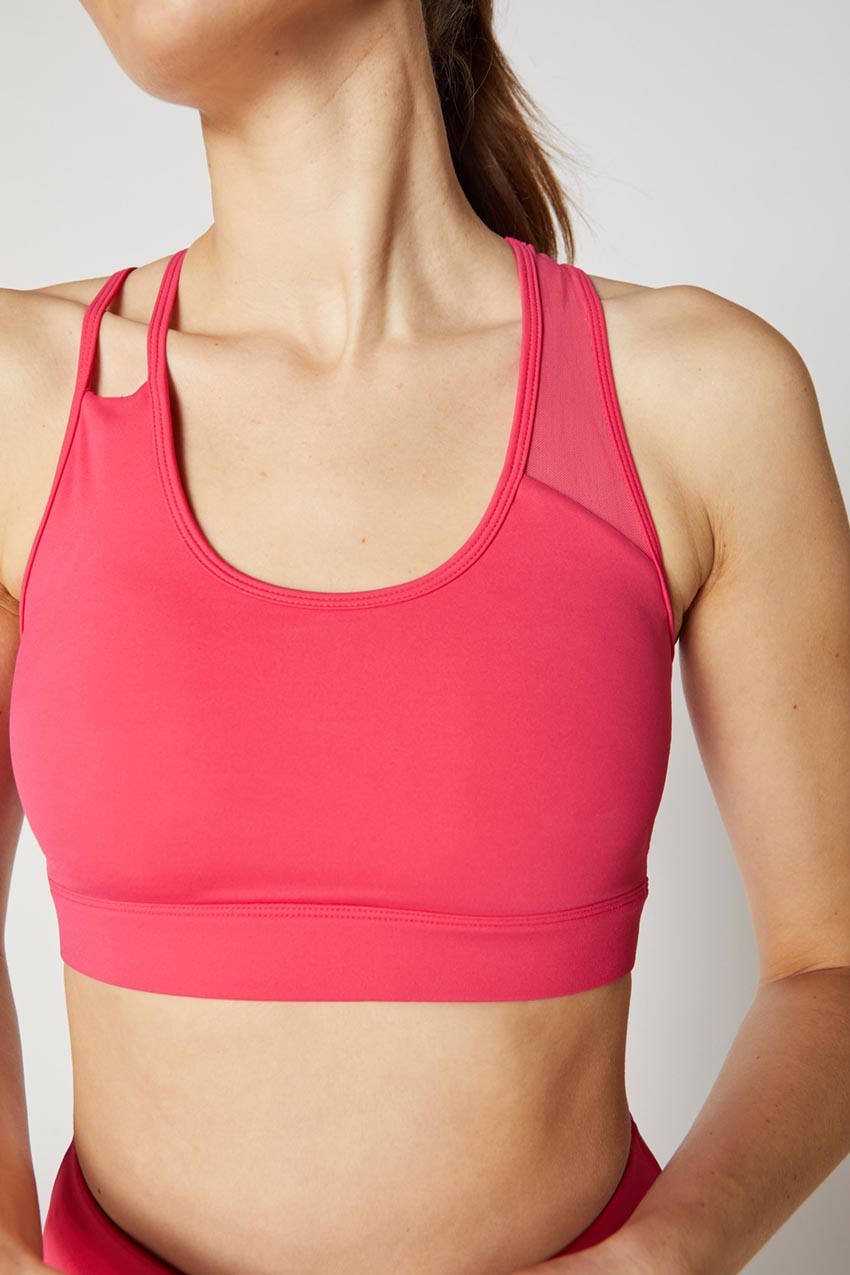 Kiara Asymmetric Mesh Maximum Support Bra