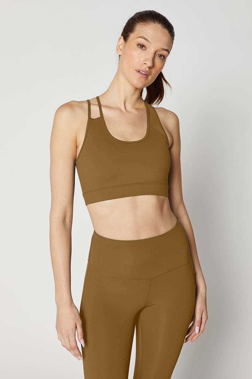 Kiara Asymmetric Mesh Maximum Support Bra
