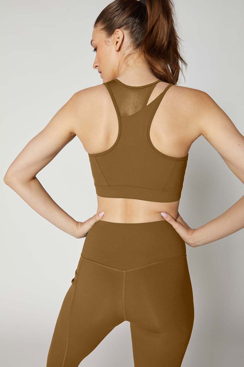 Kiara Asymmetric Mesh Maximum Support Bra