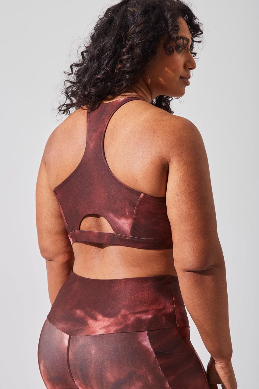 Exert Recycled Polyester Printed Medium Support Bra