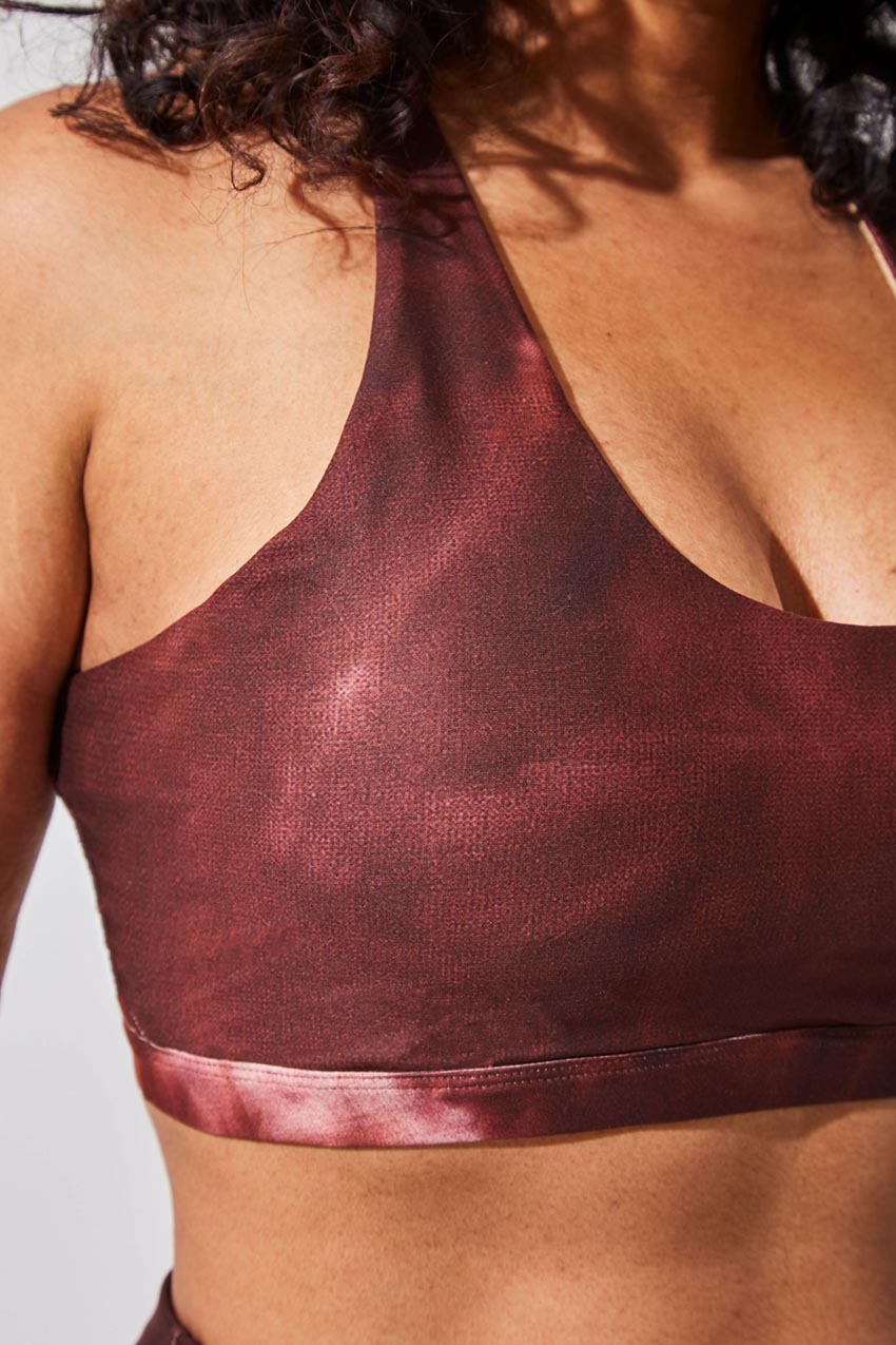 Exert Recycled Polyester Printed Medium Support Bra