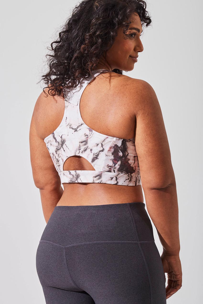 Exert Recycled Polyester Printed Medium Support Bra