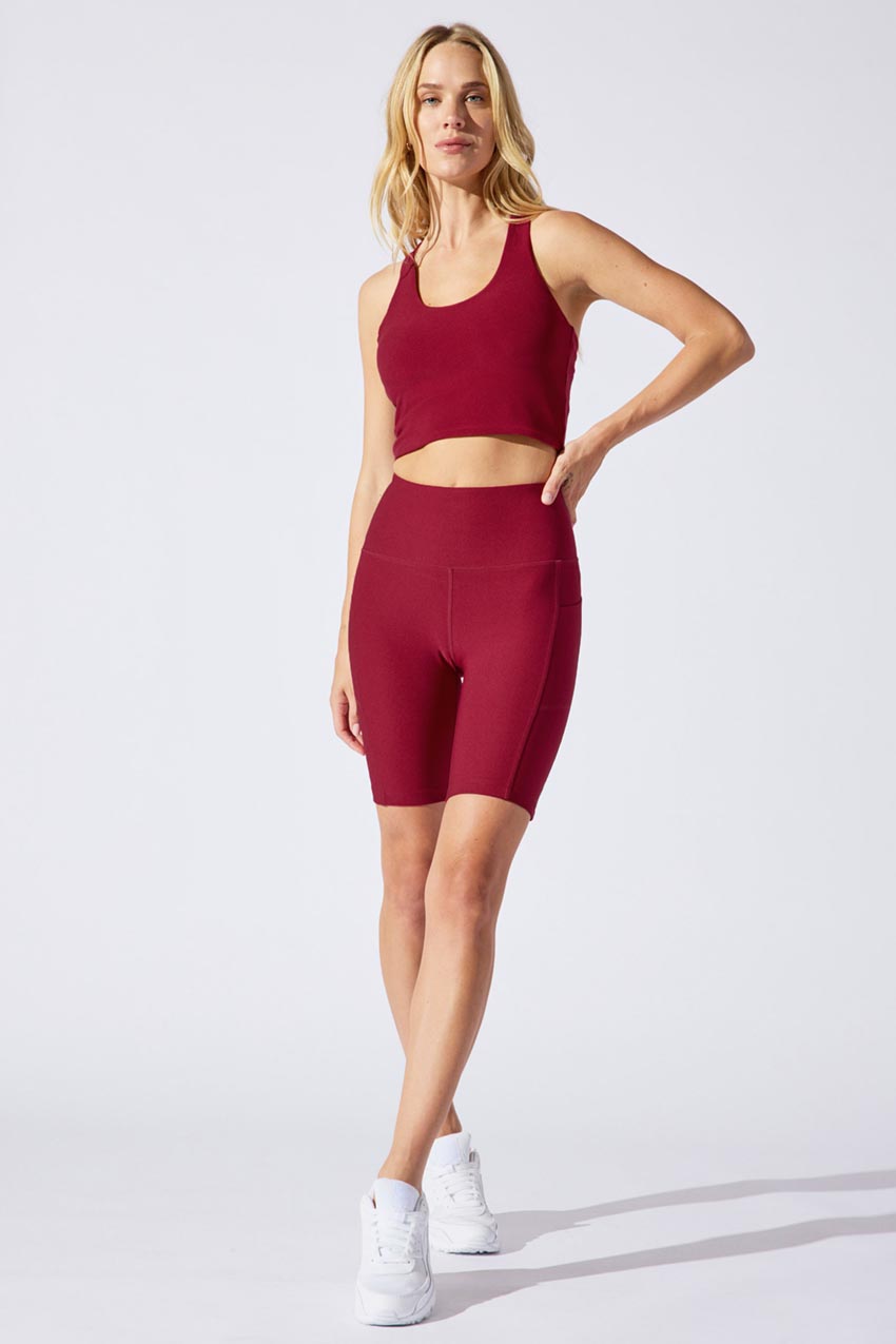 Brisk MPG SCULPT Recycled High Waisted Biker Short