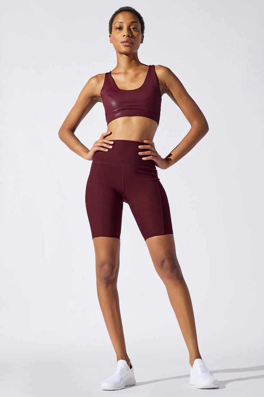 Brisk MPG SCULPT Recycled High Waisted Biker Short