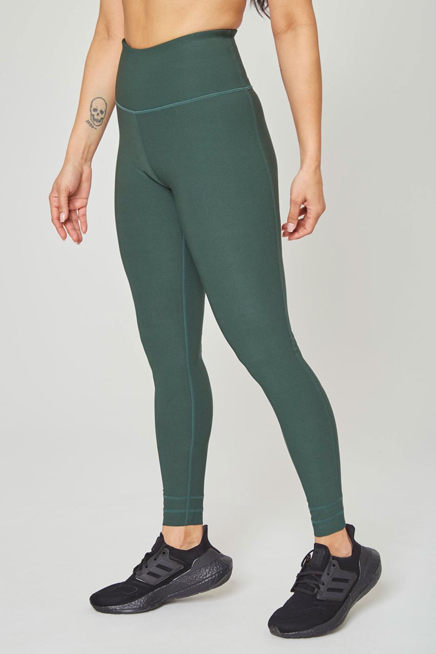 MPG Sport Explore High-Waisted 27" Cut-to-Length Hem Legging - Sale  in Herb Green