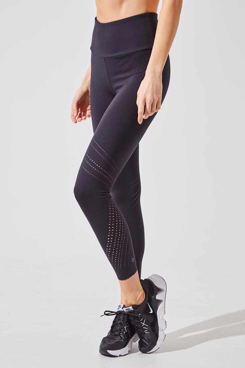 MPG Sport women's Move High Waisted Recycled Polyester 7/8 Legging in Black