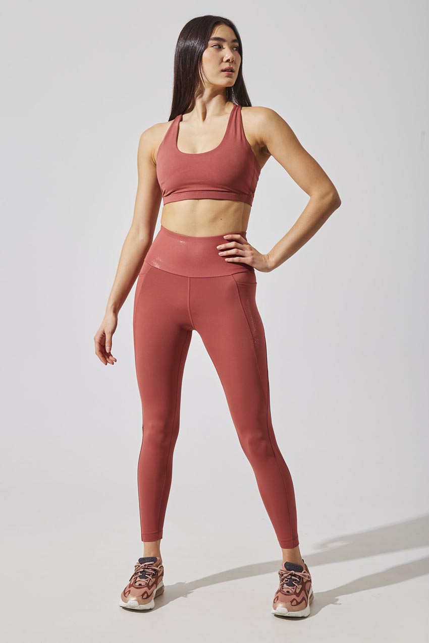 Raquel MPG SLEEK Recycled Nylon High Waisted 7/8 Legging