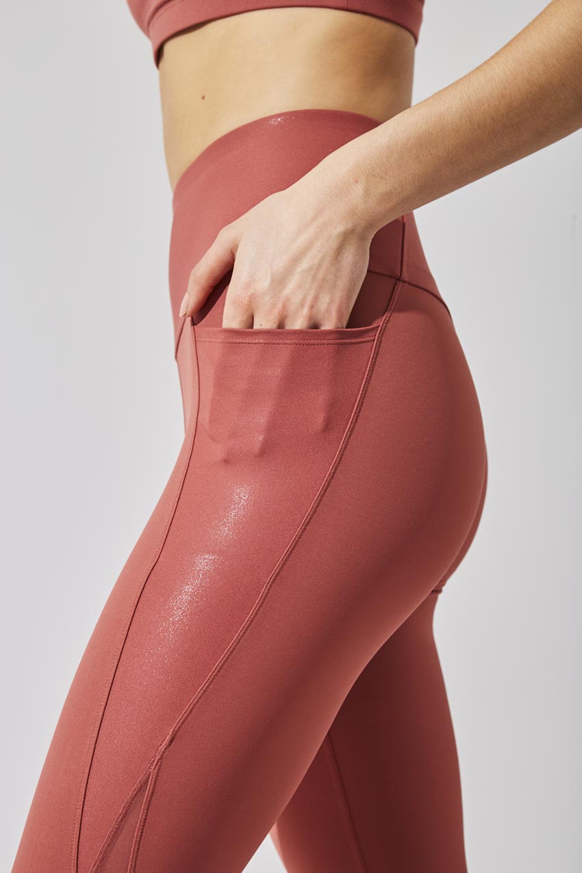 Raquel MPG SLEEK Recycled Nylon High Waisted 7/8 Legging