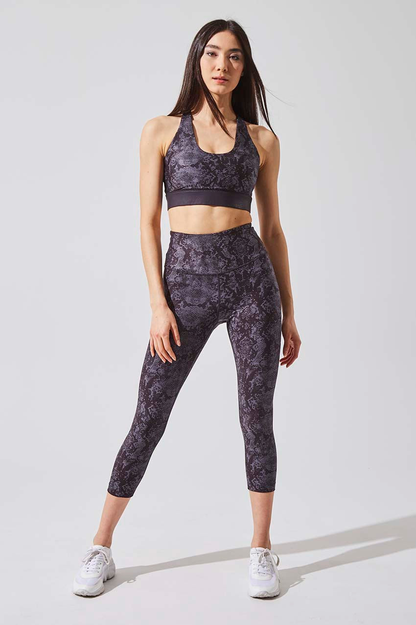 Entice Snake Print High Waisted Capri
