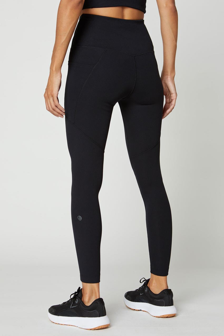 Remy Recycled High-Waisted Ribbed 7/8 Legging