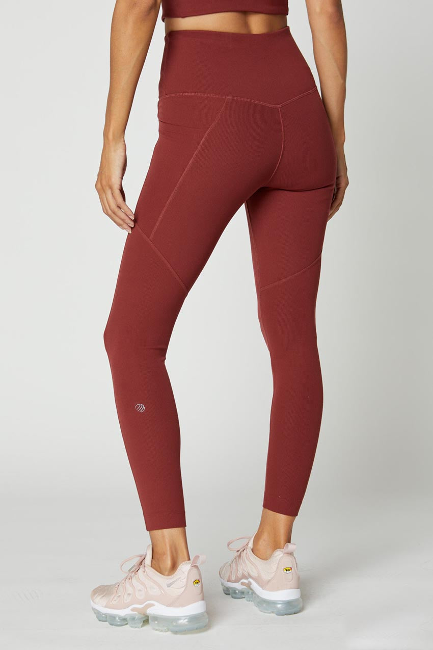 Remy Recycled High-Waisted Ribbed 7/8 Legging